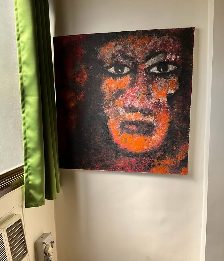 Original Abstract Expressionism People Painting by Gina Lafont