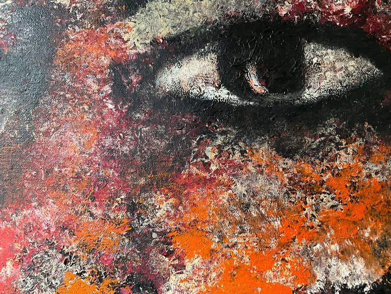 Original Abstract Expressionism People Painting by Gina Lafont