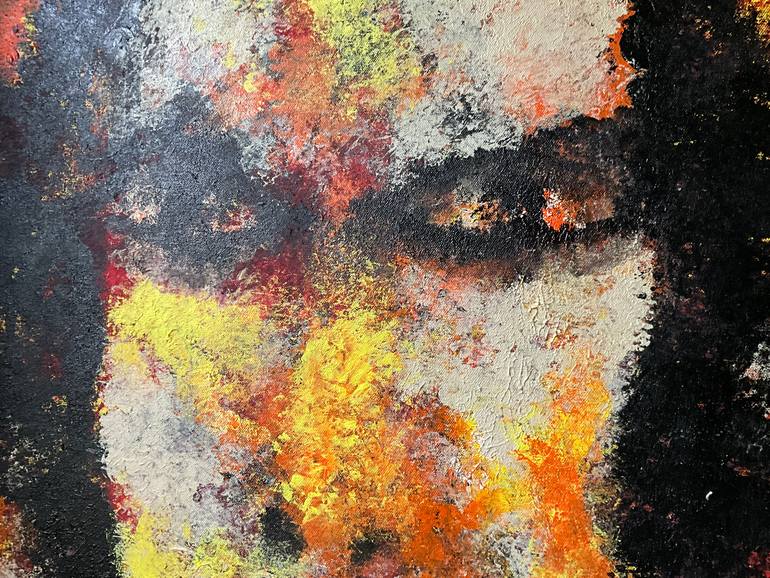 Original Abstract Expressionism People Painting by Gina Lafont