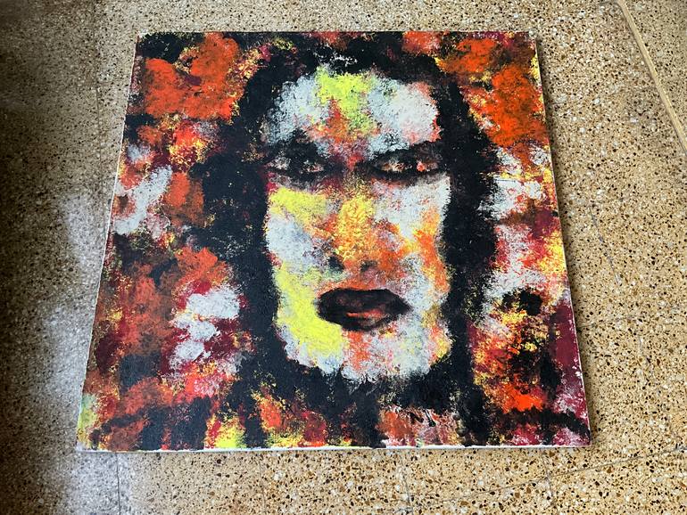 Original Abstract Expressionism People Painting by Gina Lafont