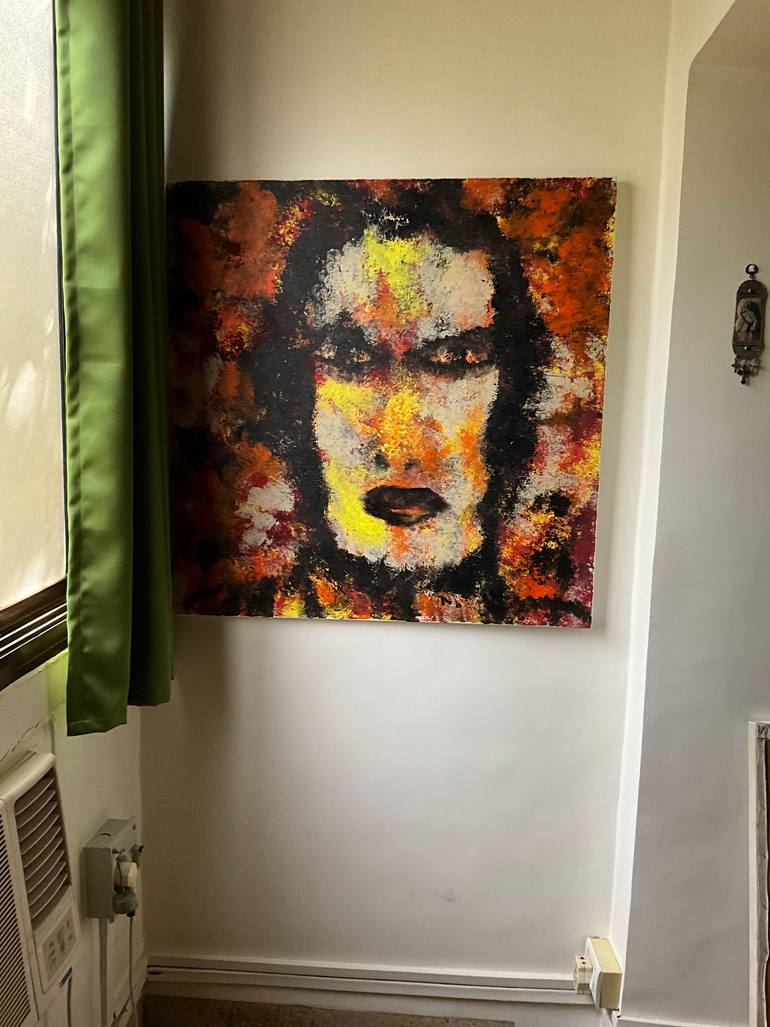 Original Abstract Expressionism People Painting by Gina Lafont