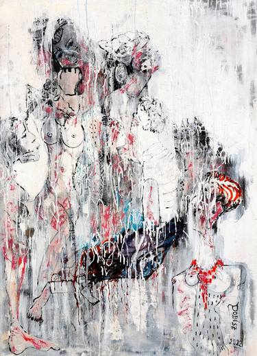 Print of Figurative Abstract Paintings by Dalma Schwertführer-Dobisz