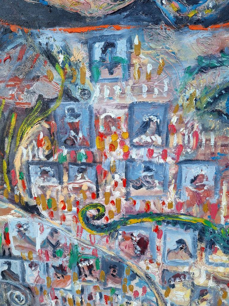 Original Figurative People Painting by Dalma Schwertführer-Dobisz