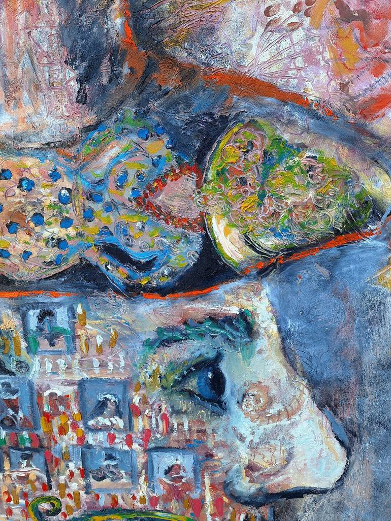 Original Figurative People Painting by Dalma Schwertführer-Dobisz
