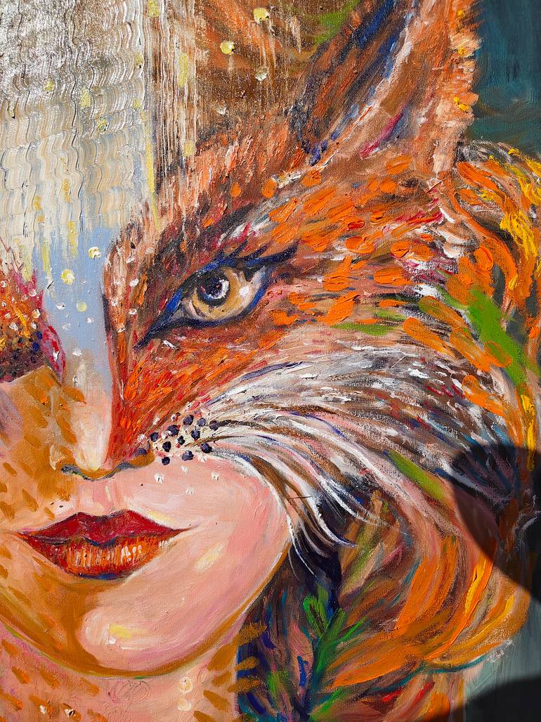 Original Portraiture Women Painting by Dalma Schwertführer-Dobisz