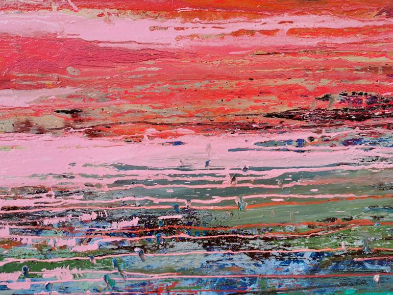 Original Minimalism Abstract Painting by Dalma Schwertführer-Dobisz