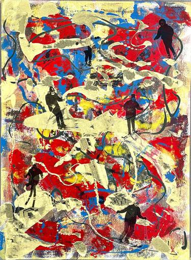 Original Contemporary Abstract Mixed Media by Guillaume P