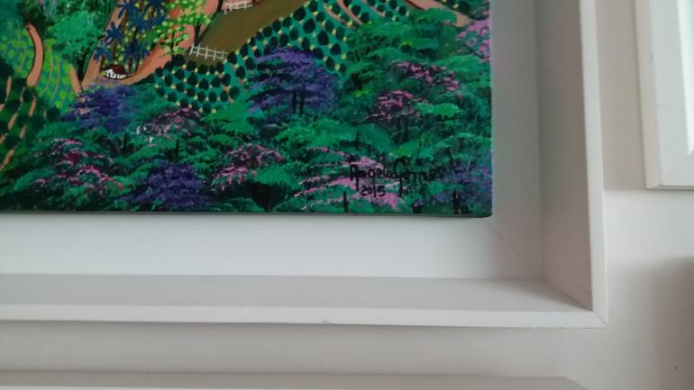 Original Figurative Nature Painting by Angela Gomes  Art Naif