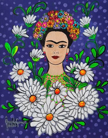 Frida Kahlo no jardim das margaridas. thumb