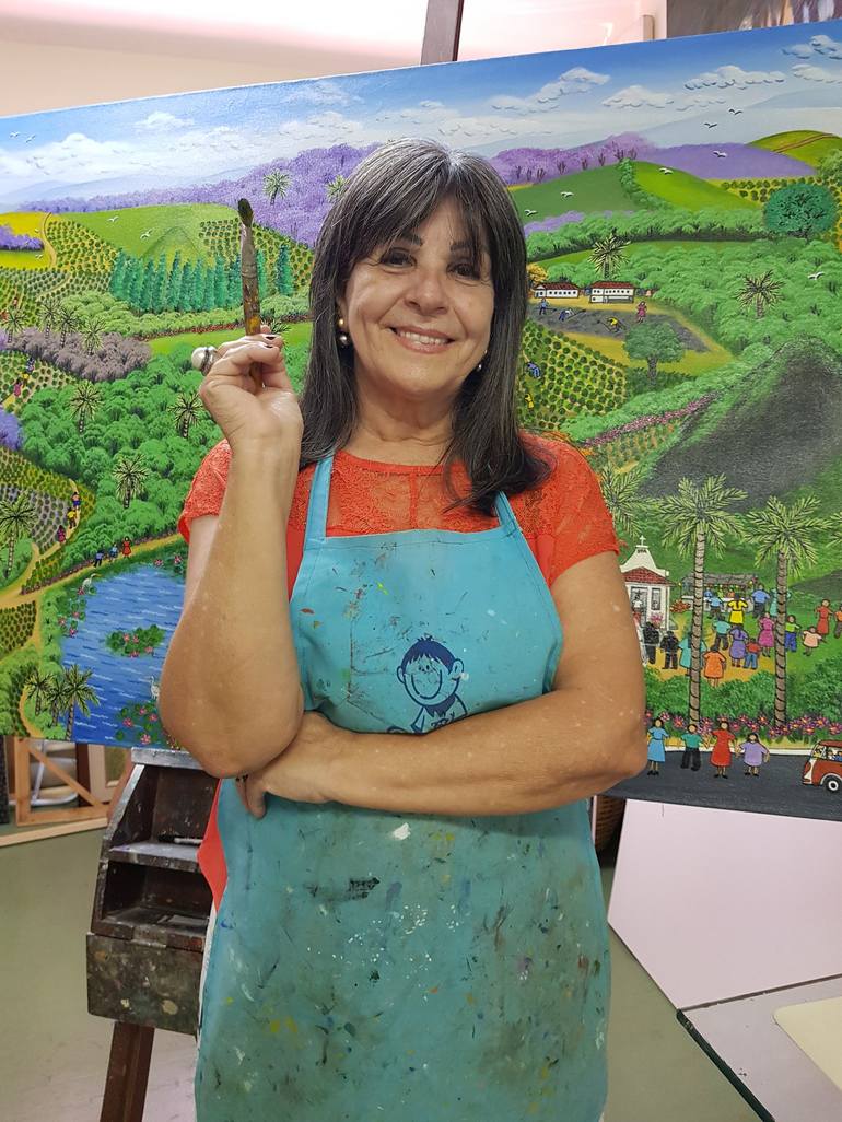 Monalisa Conservadora, Painting by Angela Gomes