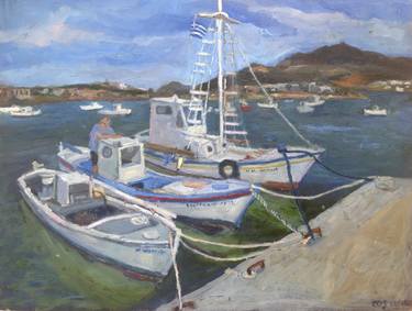 Print of Boat Paintings by Christine Olga Smith