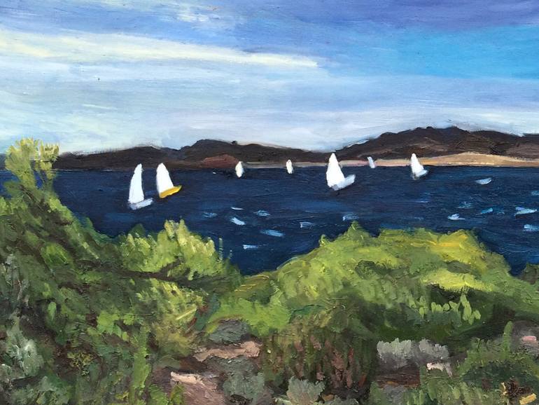 Original Figurative Landscape Painting by Christine Olga Smith