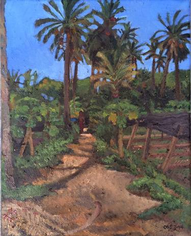 Oasis, Bahrain 30 cm x 24 cm, oil on canvas, Bahrain 2014 thumb