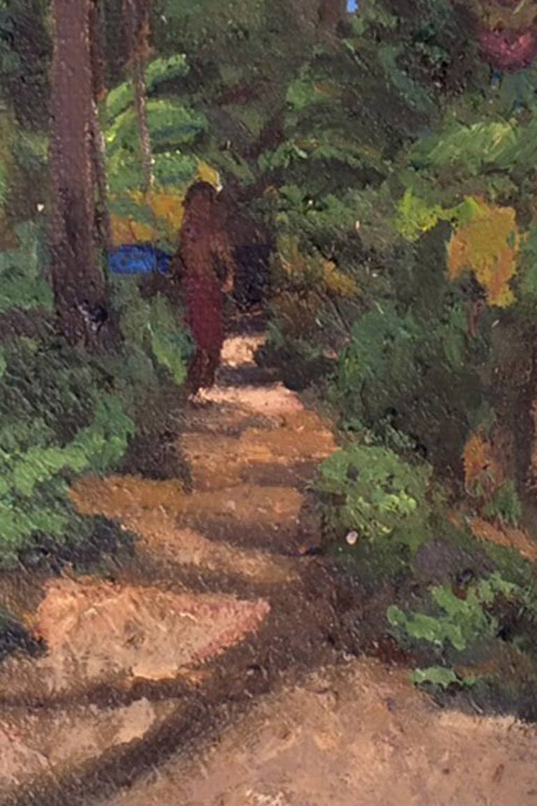 Original Impressionism Nature Painting by Christine Olga Smith