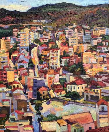 Print of Figurative Cities Paintings by Christine Olga Smith