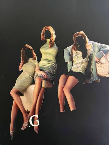 Original Conceptual Fashion Collage by Deborah Stevenson