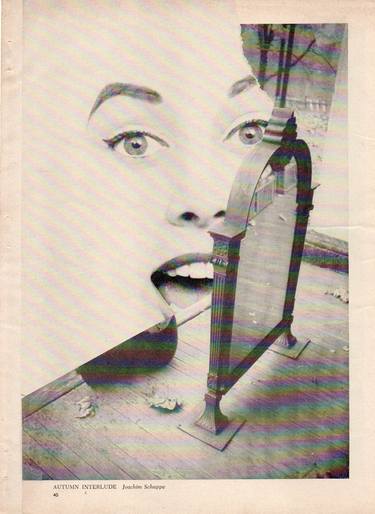 Original Dada Fantasy Collage by Deborah Stevenson