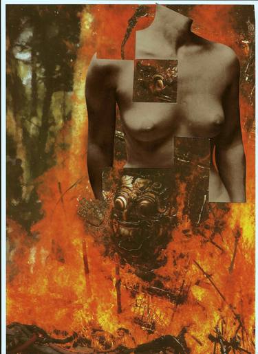 Print of Surrealism Nude Collage by Deborah Stevenson