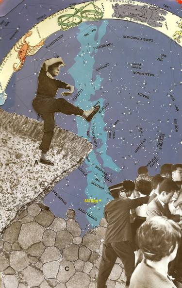 Original Surrealism Fantasy Collage by Deborah Stevenson