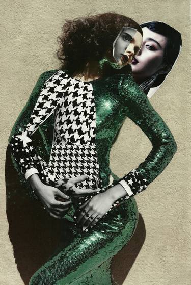 Original Dada Fashion Collage by Deborah Stevenson