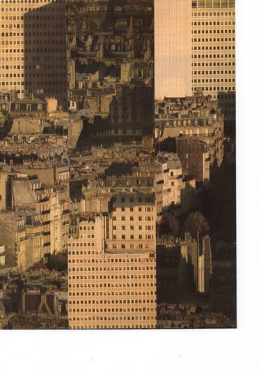 Original Abstract Cities Collage by Deborah Stevenson