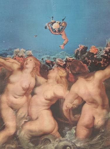 Print of Dada Classical mythology Collage by Deborah Stevenson