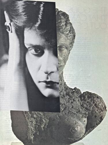 Print of Dada Portrait Collage by Deborah Stevenson