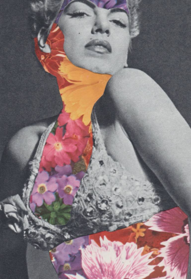 Original Dada Body Collage by Deborah Stevenson