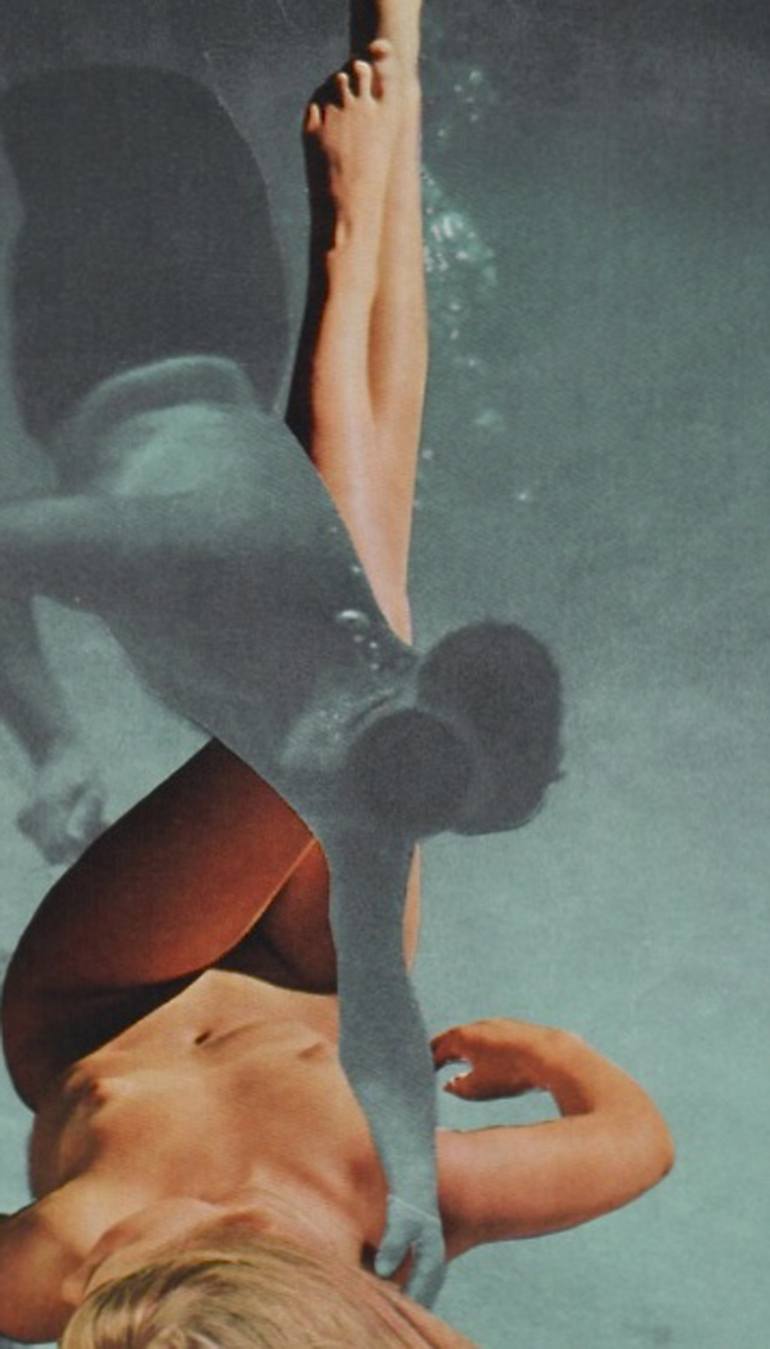 Original Conceptual Nude Collage by Deborah Stevenson
