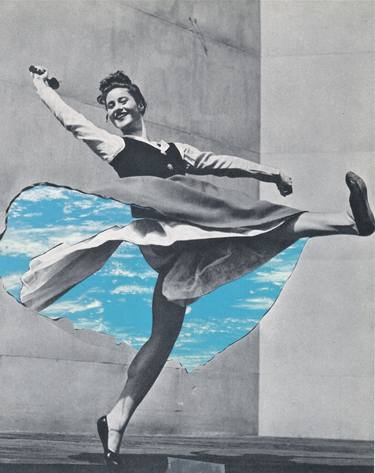 Saatchi Art Artist Deborah Stevenson; Collage, “Happy Dance” #art