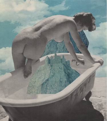 Print of Nude Collage by Deborah Stevenson