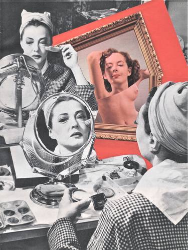 Original Conceptual Nude Collage by Deborah Stevenson