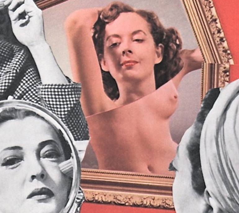 Original Nude Collage by Deborah Stevenson