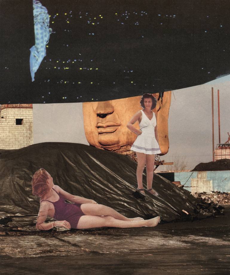 Original Conceptual Fantasy Collage by Deborah Stevenson