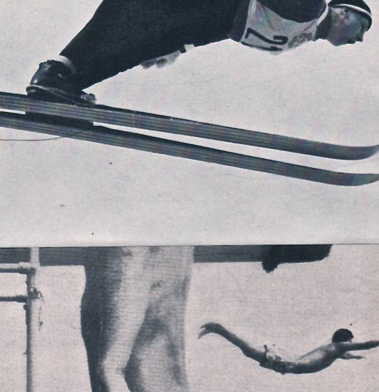Original Conceptual Sports Collage by Deborah Stevenson