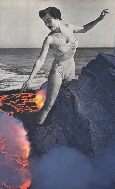 Original Conceptual Fantasy Collage by Deborah Stevenson