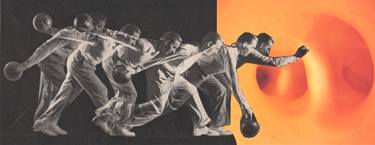 Original Conceptual Sport Collage by Deborah Stevenson