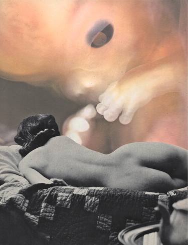 Print of Nude Collage by Deborah Stevenson