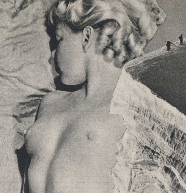 Original Conceptual Nude Collage by Deborah Stevenson