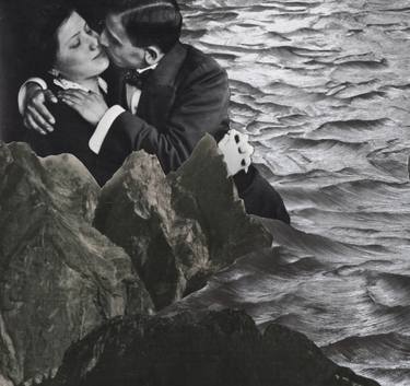 Print of Surrealism Love Collage by Deborah Stevenson