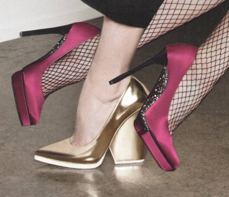 Original Conceptual Fashion Collage by Deborah Stevenson