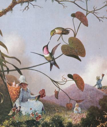 Original Dada Botanic Collage by Deborah Stevenson