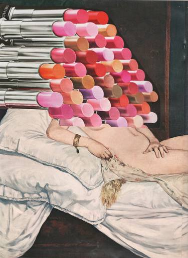 Original Conceptual Nude Collage by Deborah Stevenson