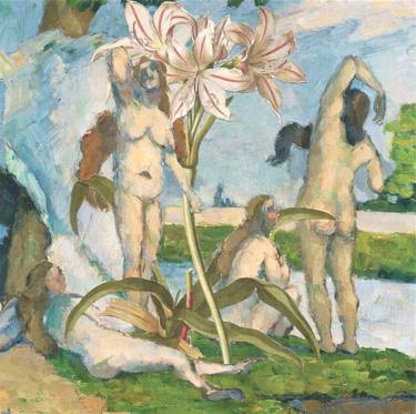 Cezanne's Ladies And Some Lilies thumb