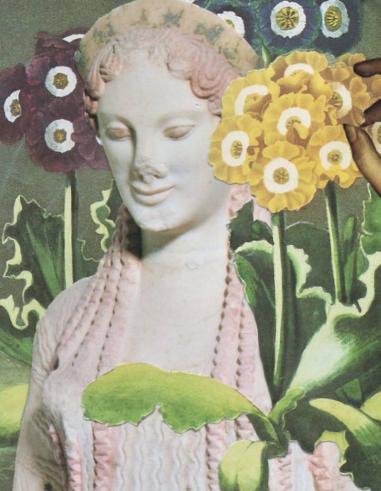 Original Dada Botanic Collage by Deborah Stevenson