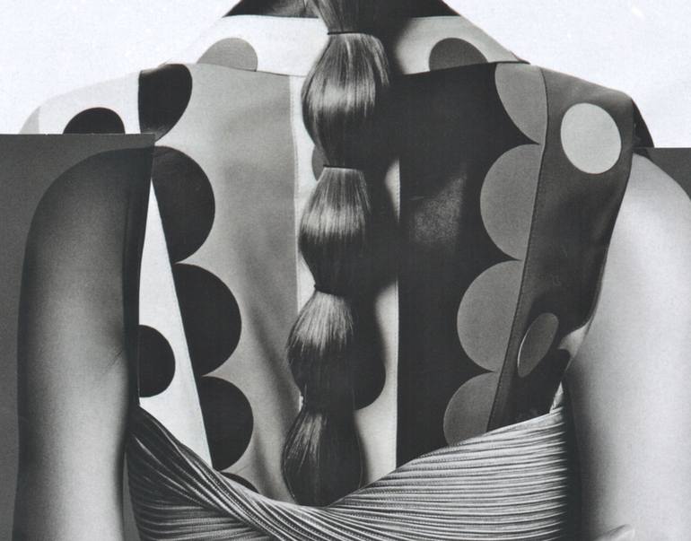 Original Abstract Fashion Collage by Deborah Stevenson