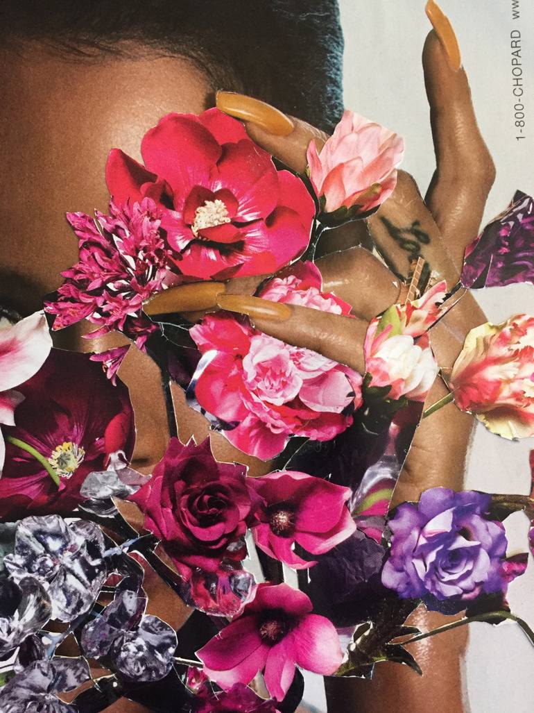 Original Surrealism Pop Culture/Celebrity Collage by Deborah Stevenson