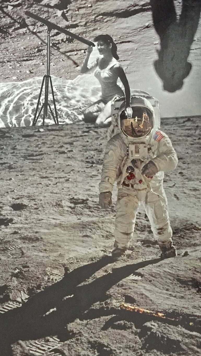 Original Conceptual Outer Space Collage by Deborah Stevenson