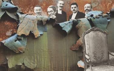 Print of Dada Men Collage by Deborah Stevenson