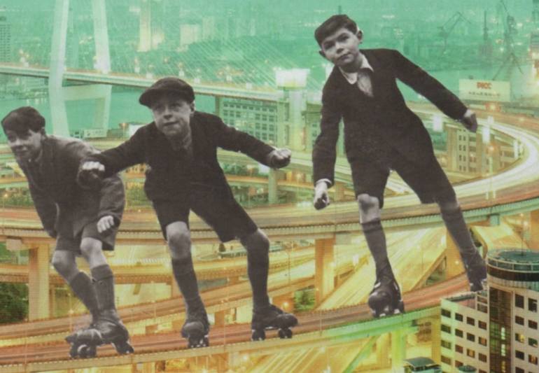 Original Conceptual Children Collage by Deborah Stevenson